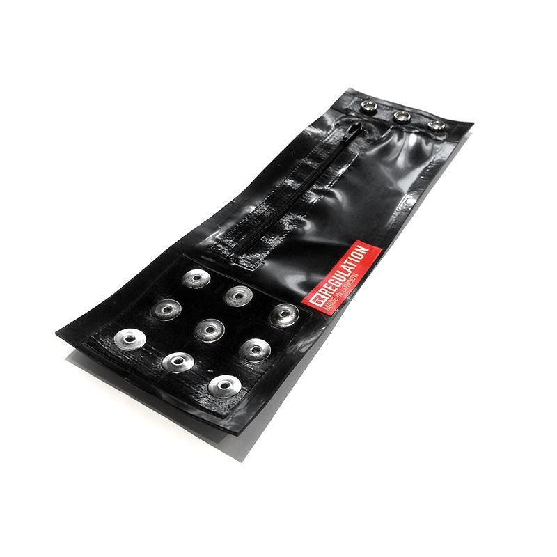 Rubber Wrist Wallet, Black, One Size from REGULATION.