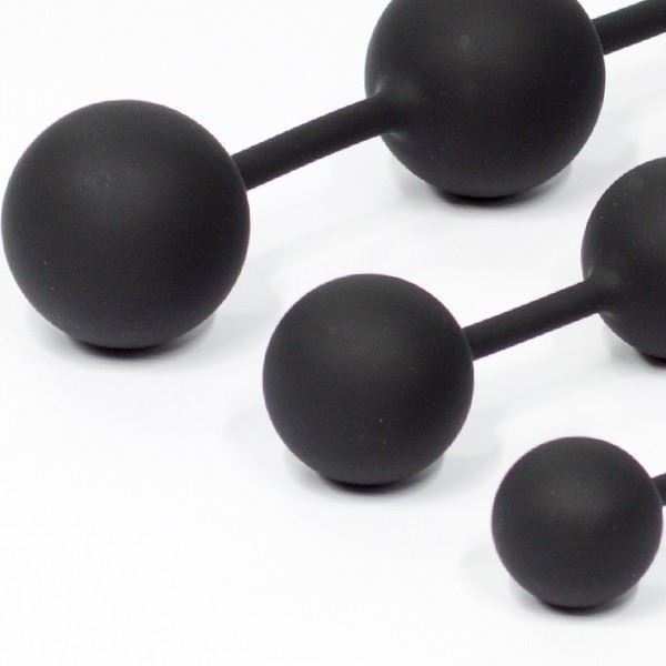 Silicone Anal Balls, Black from XplayX.