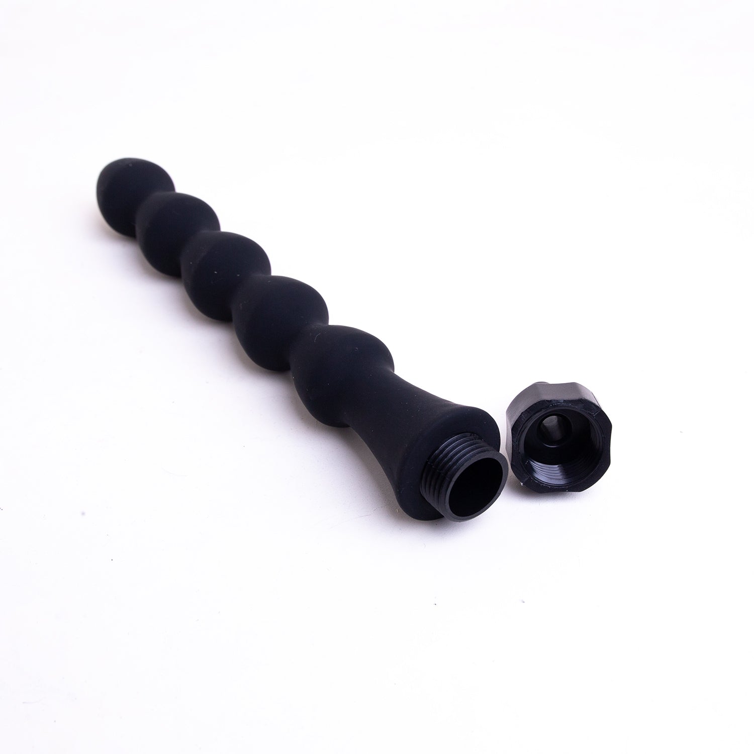 Silicone Showershot & Enema Attachment, Ribbed from xPlayx.
