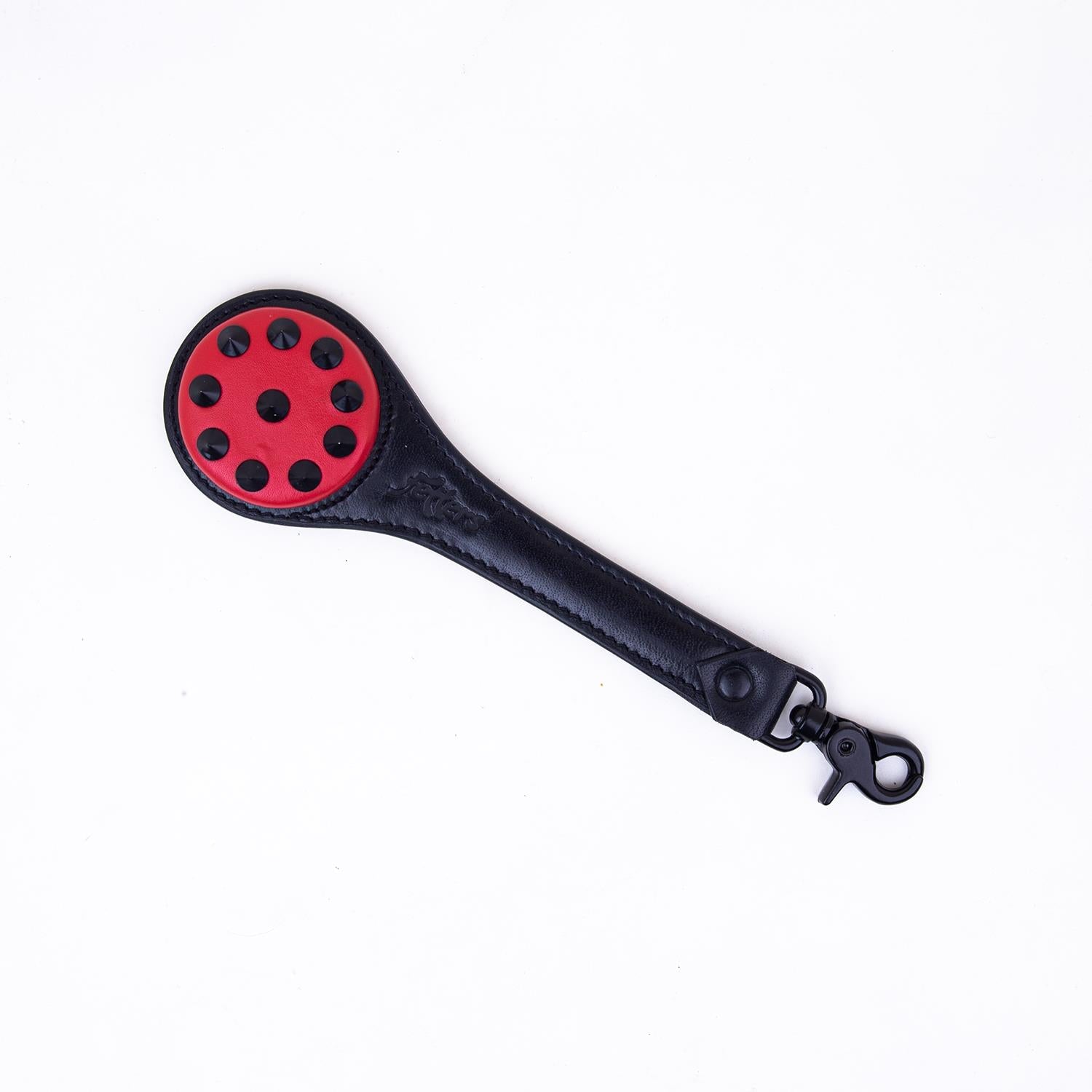 The Claw - Studded Ballbuster Paddle, Black & Red from Fetters.