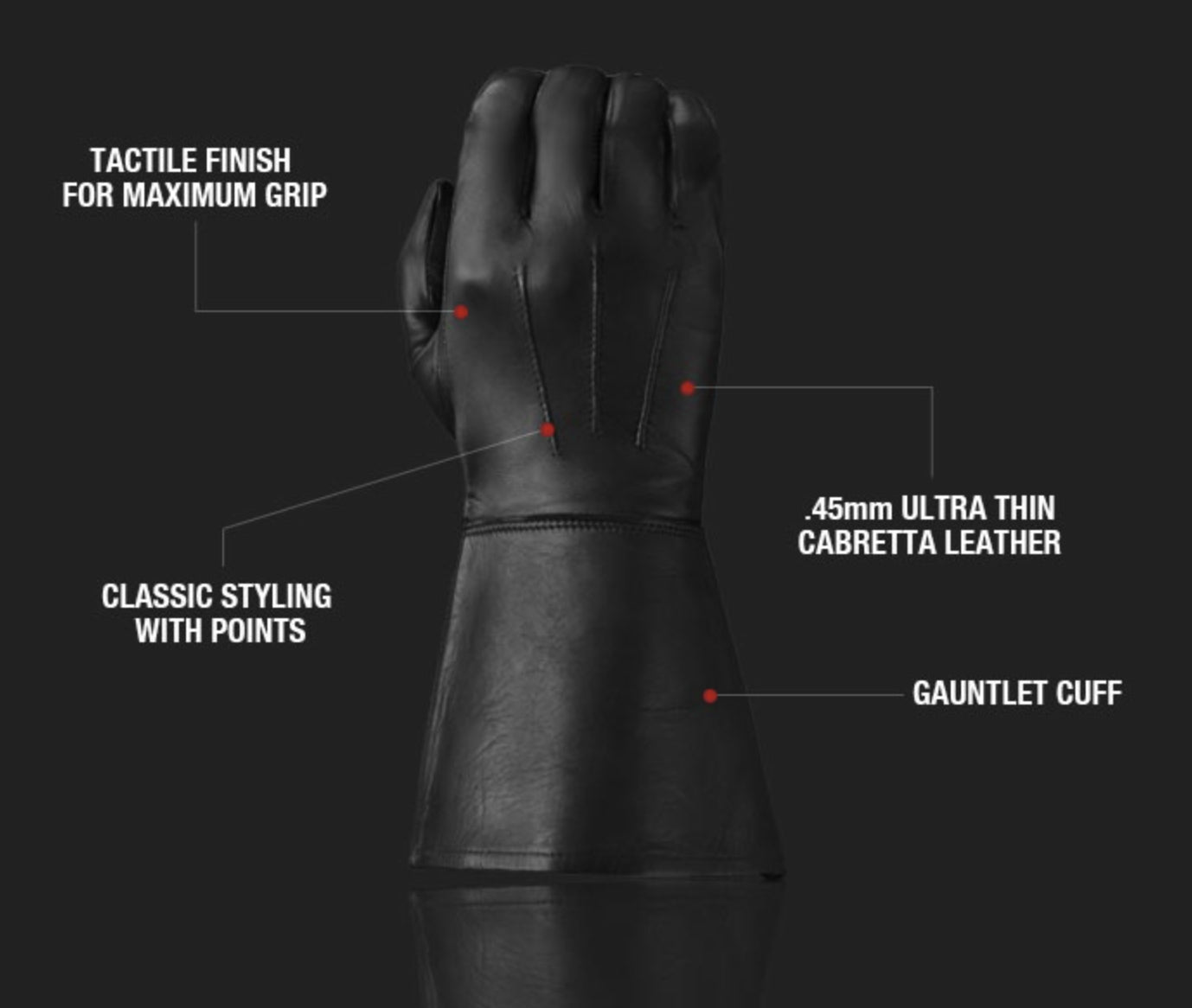 Ultra Enforcer, Lined Leather Gauntlet Gloves from Tough Gloves.