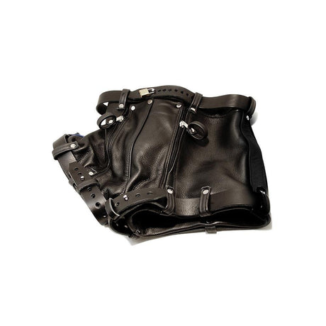 Up Front Leather Chastity Shorts - Maximum Secure from Fetters.