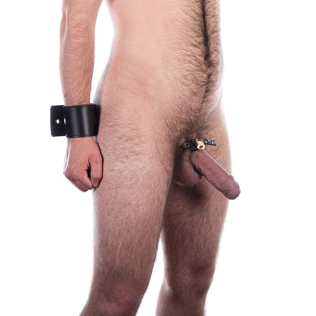 Wrist to Genital Restraint from Fetters.